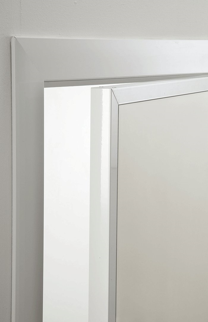 LIFE Laminated n° 810 with inserts and door-jamb in natural satined aluminium