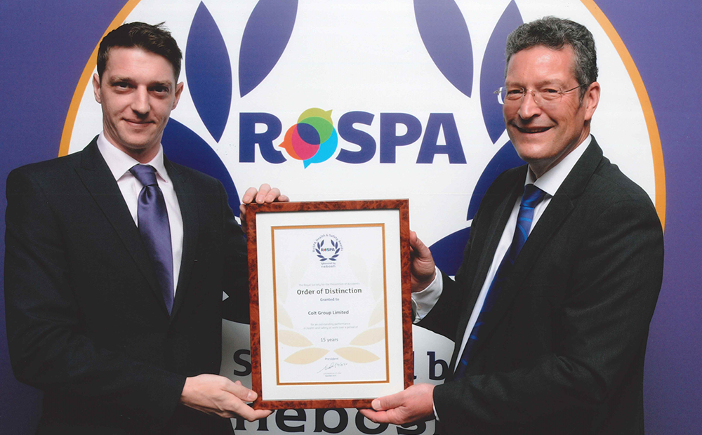 Colt receives RoSPA Order of Distinction Award 2019